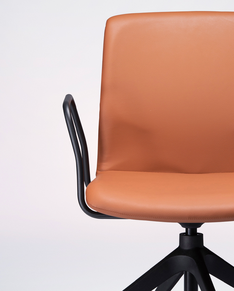 Elmo Swivel Upholstered Chair-Chairs-Bowermans