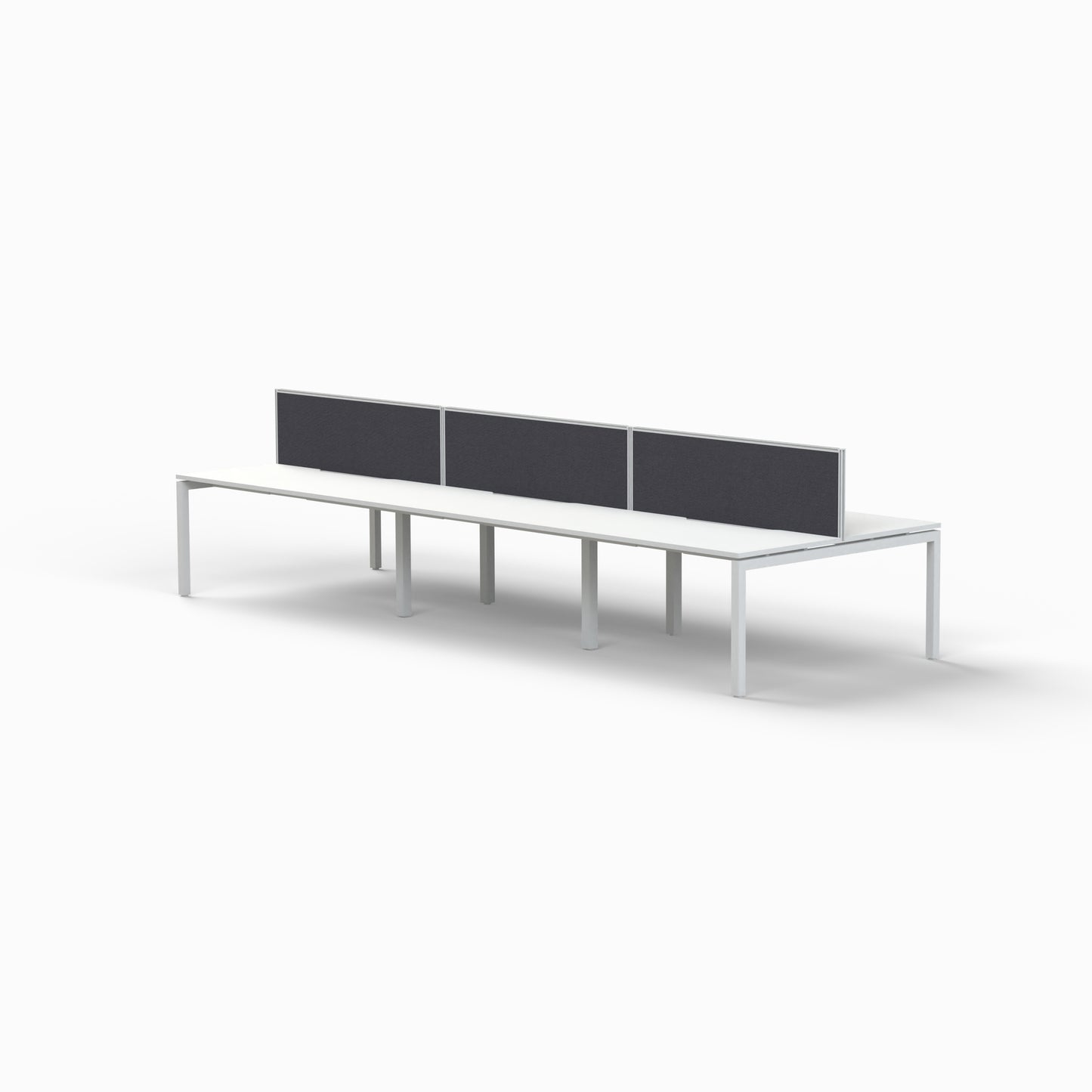 Back to Back Step Desk - 6 Seats-Workstations-Bowermans