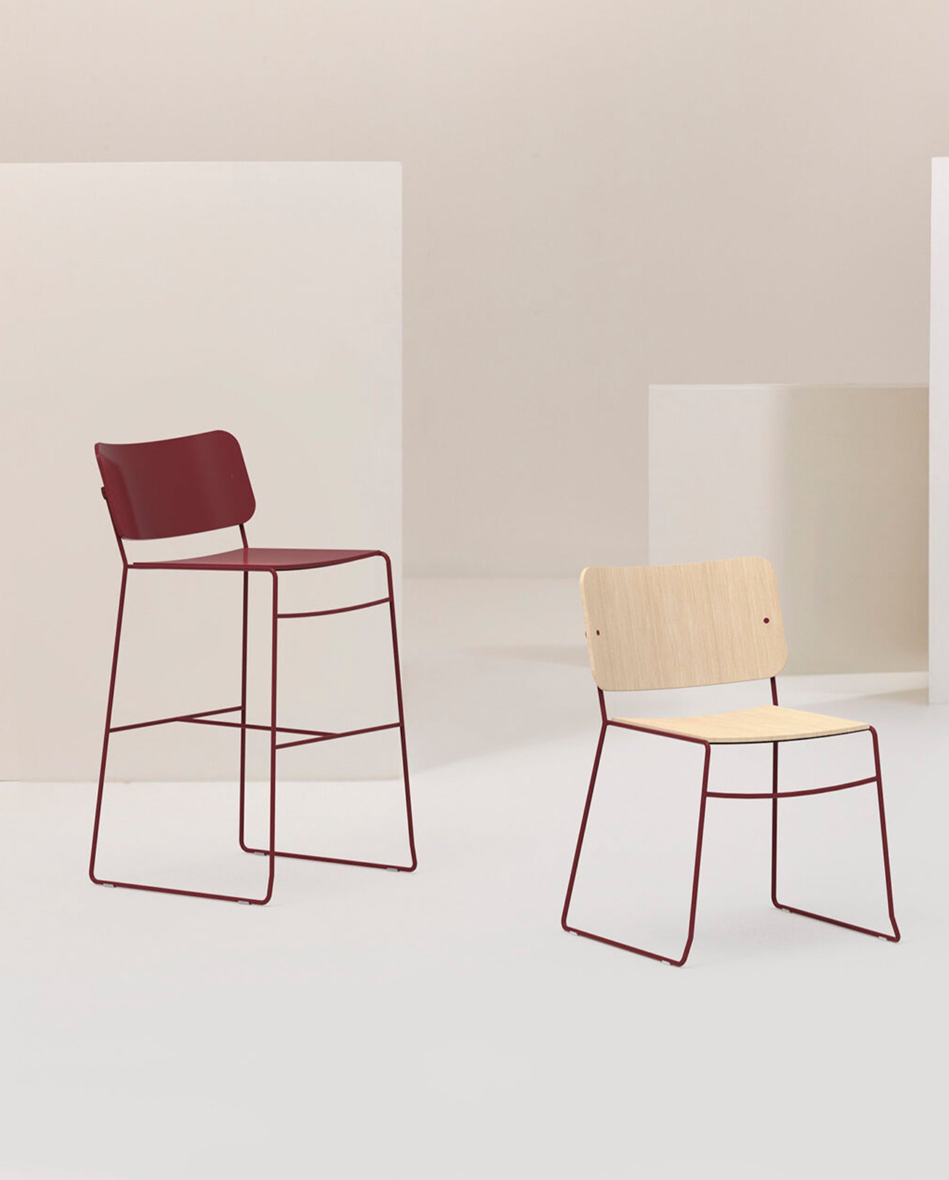 Button Down Stool-Stools-Bowermans