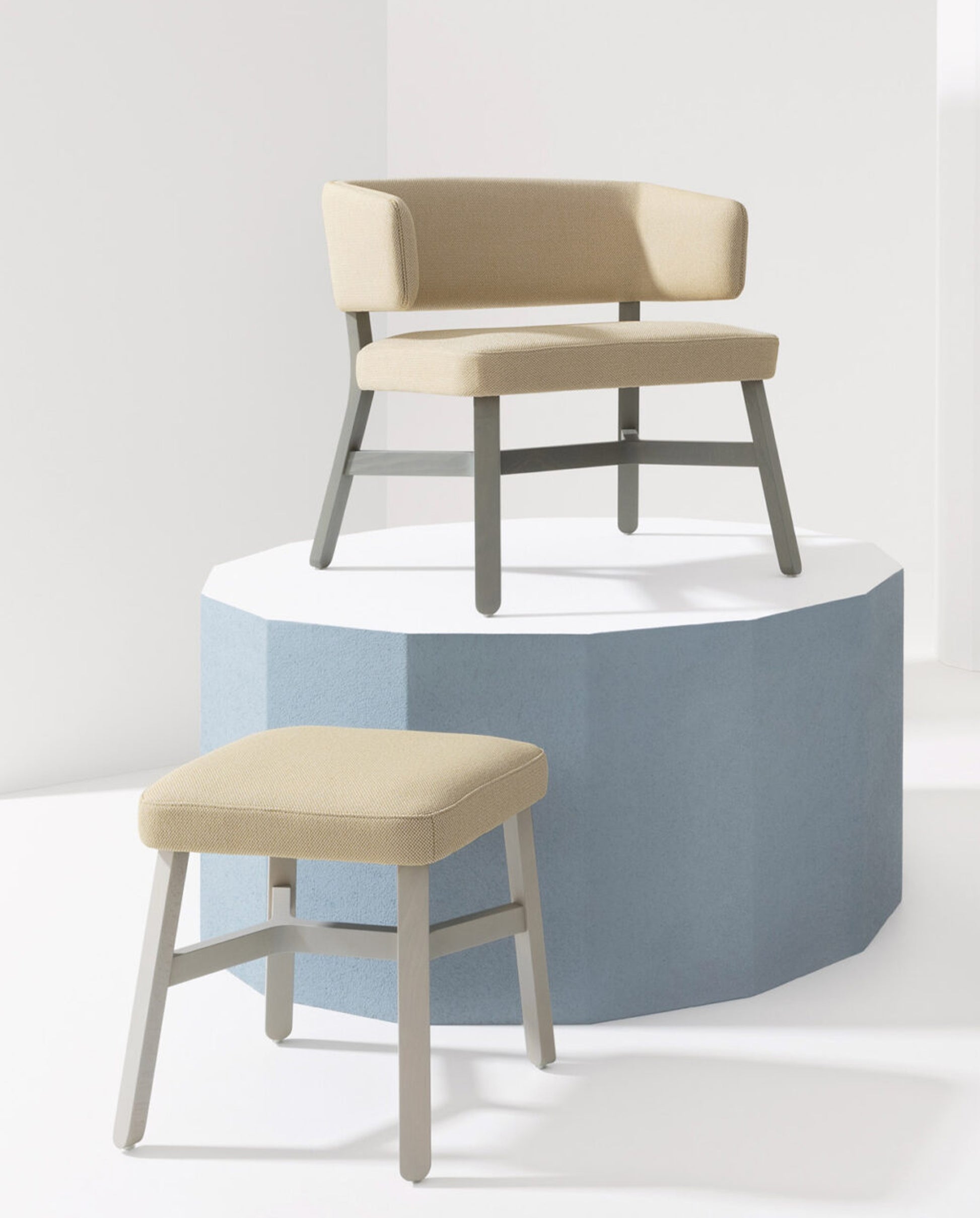 Croissant Low Stool-Stools-Bowermans