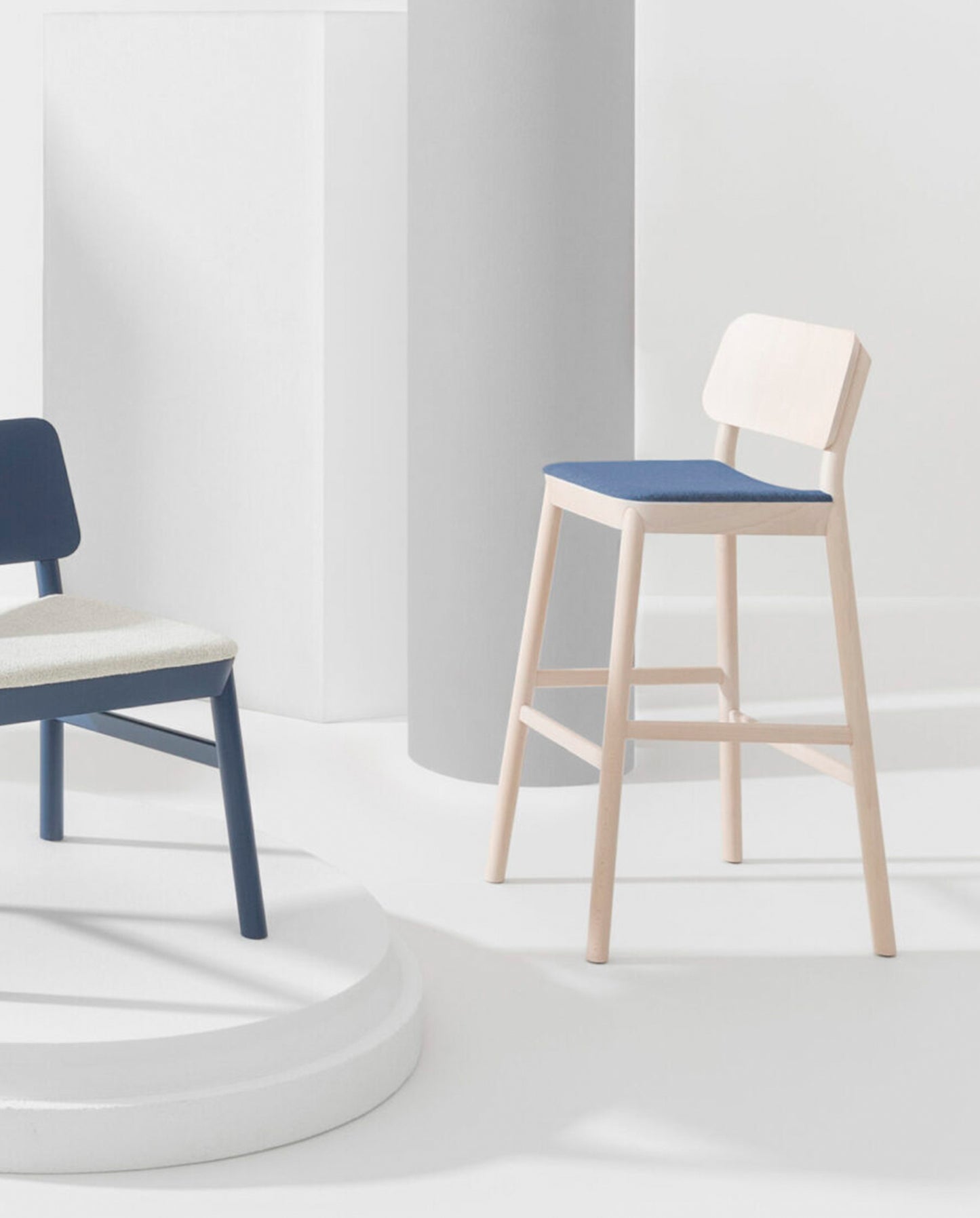 Drum Stool with Backrest-Stools-Bowermans