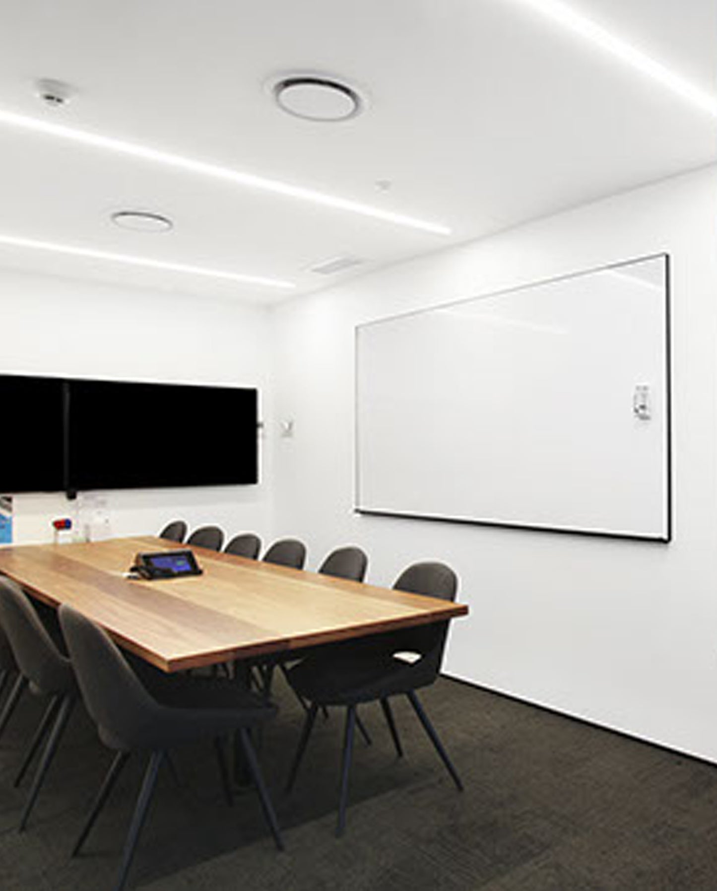 Slim Edge Porcelain Whiteboard-Glassboards/Whiteboards-Bowermans