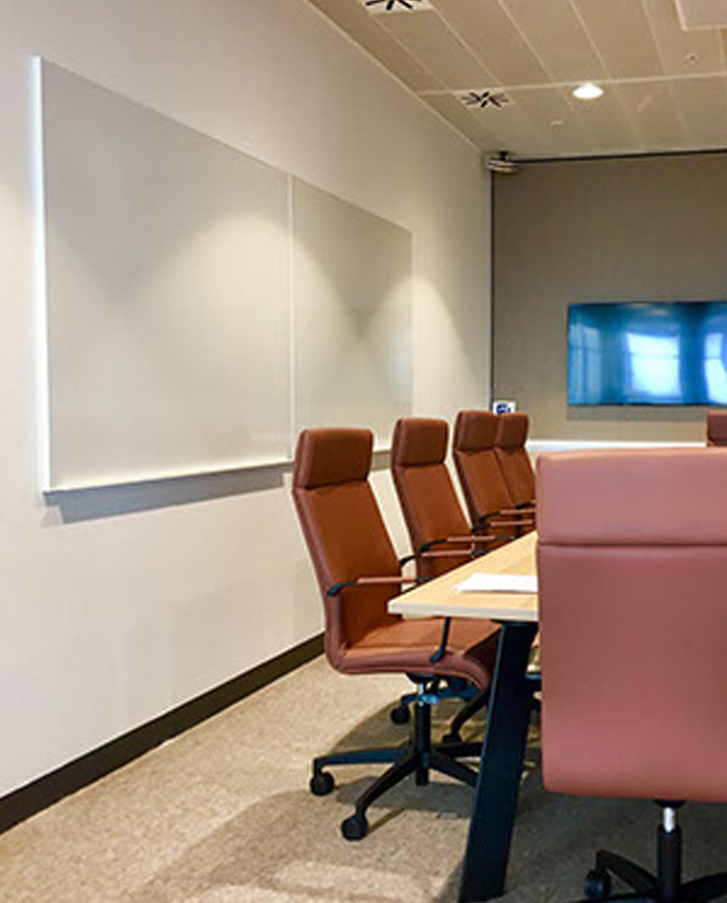 Slim Edge Porcelain Whiteboard-Glassboards/Whiteboards-Bowermans