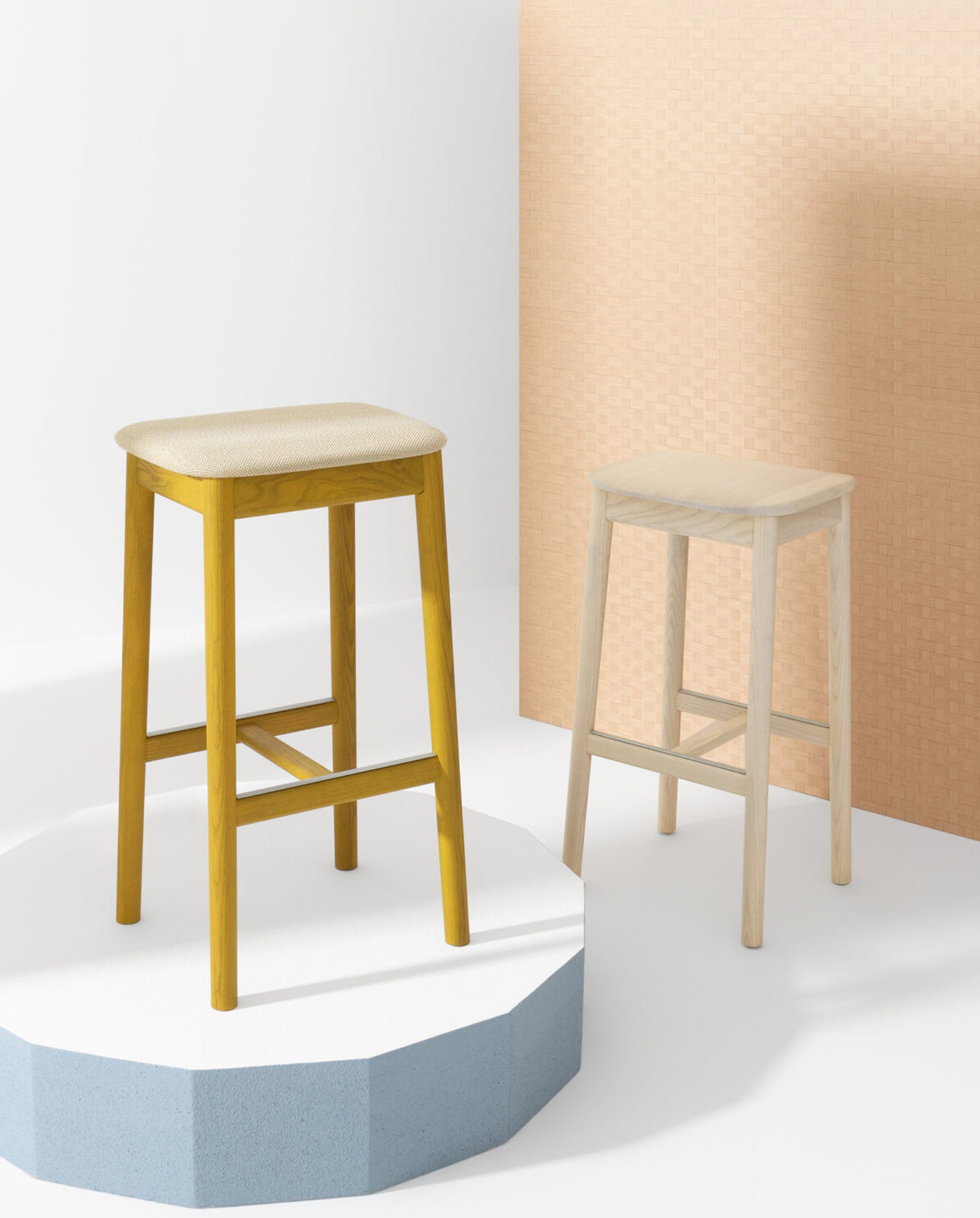 White Stool-Stools-Bowermans