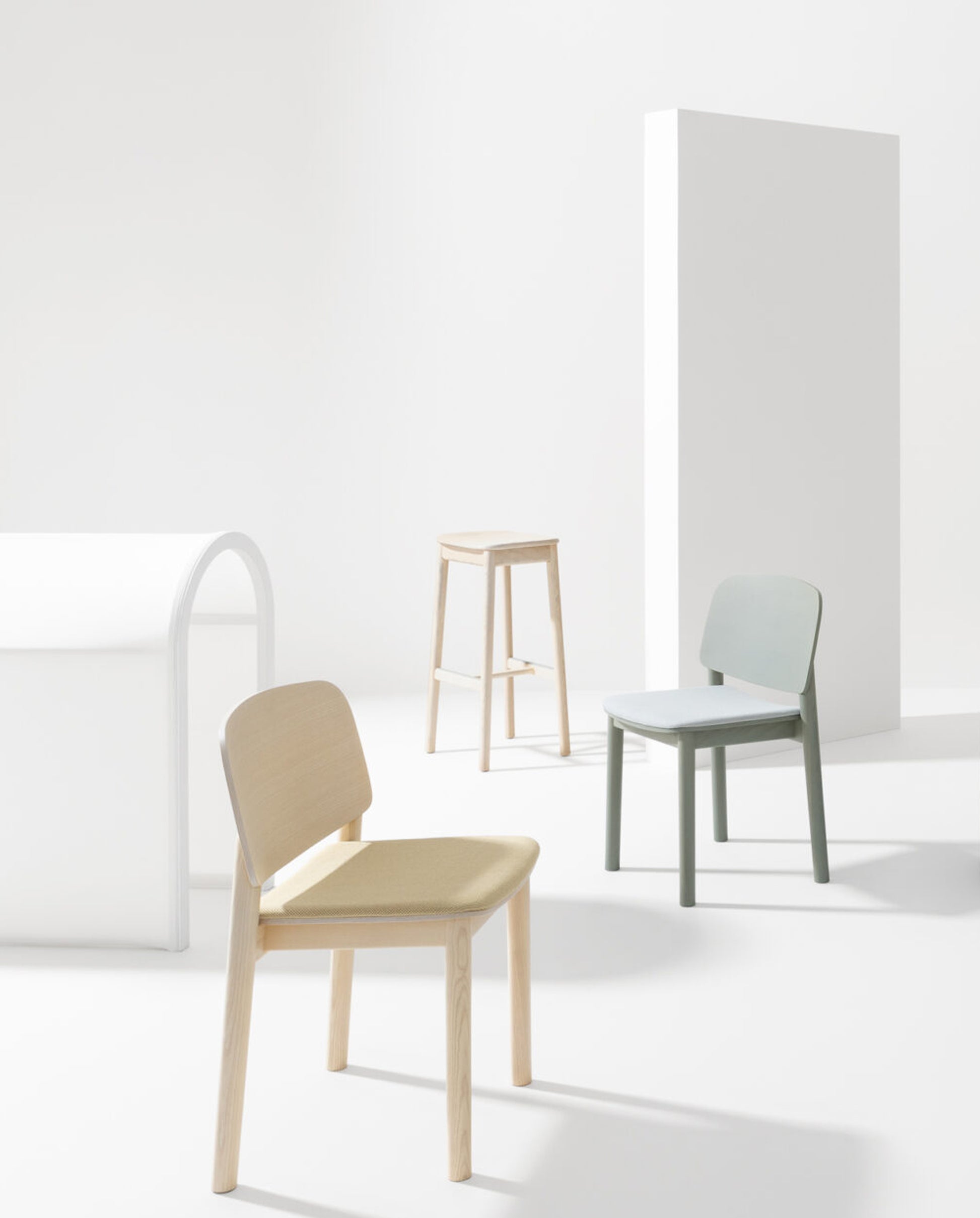 White Stool-Stools-Bowermans