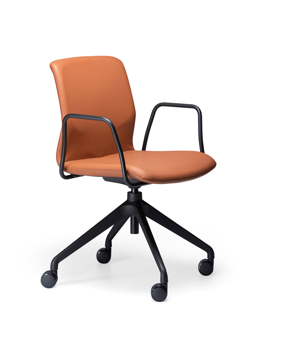Elmo Swivel Upholstered Chair-Chairs-Bowermans