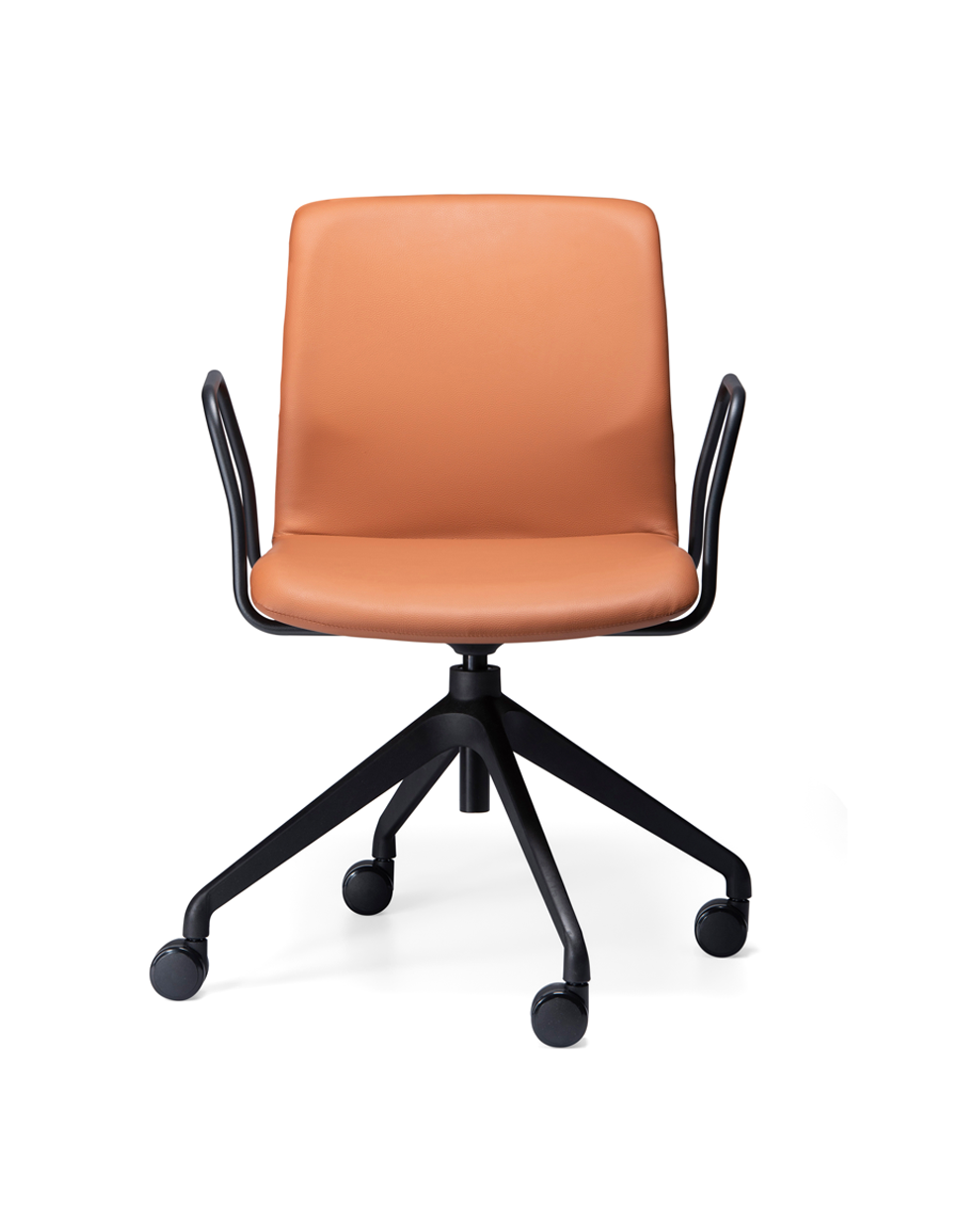 Elmo Swivel Upholstered Chair-Chairs-Bowermans