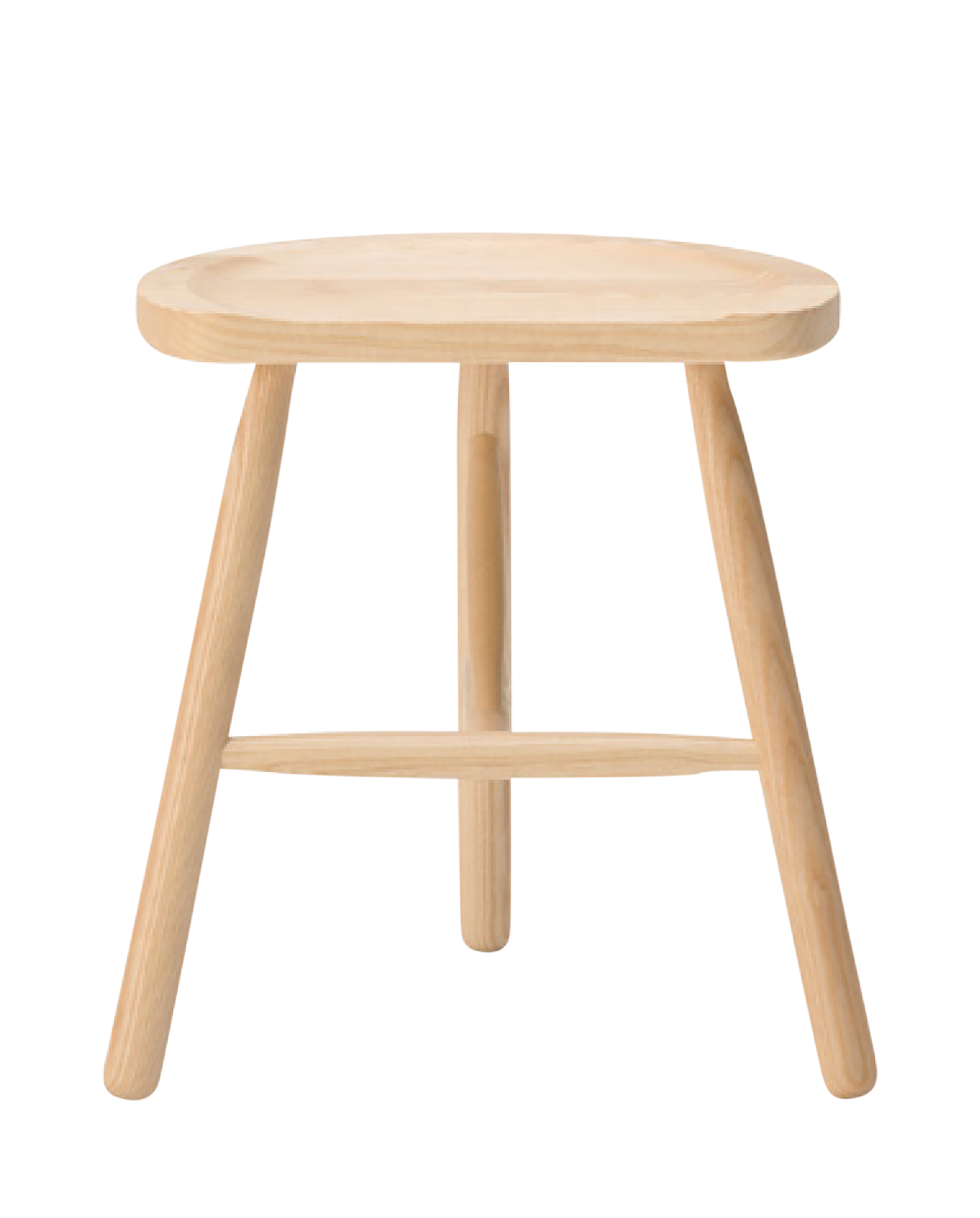 Puccio Wooden Low Stool-Stools-Bowermans