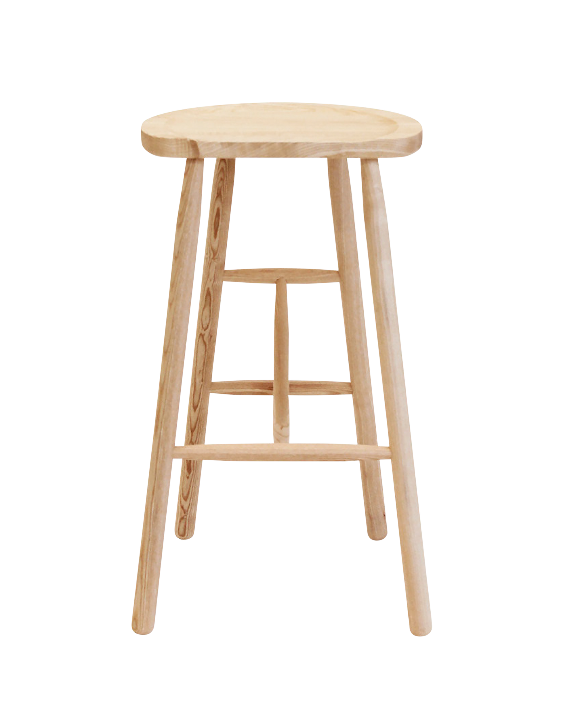 Puccio Wooden High Stool-Stools-Bowermans