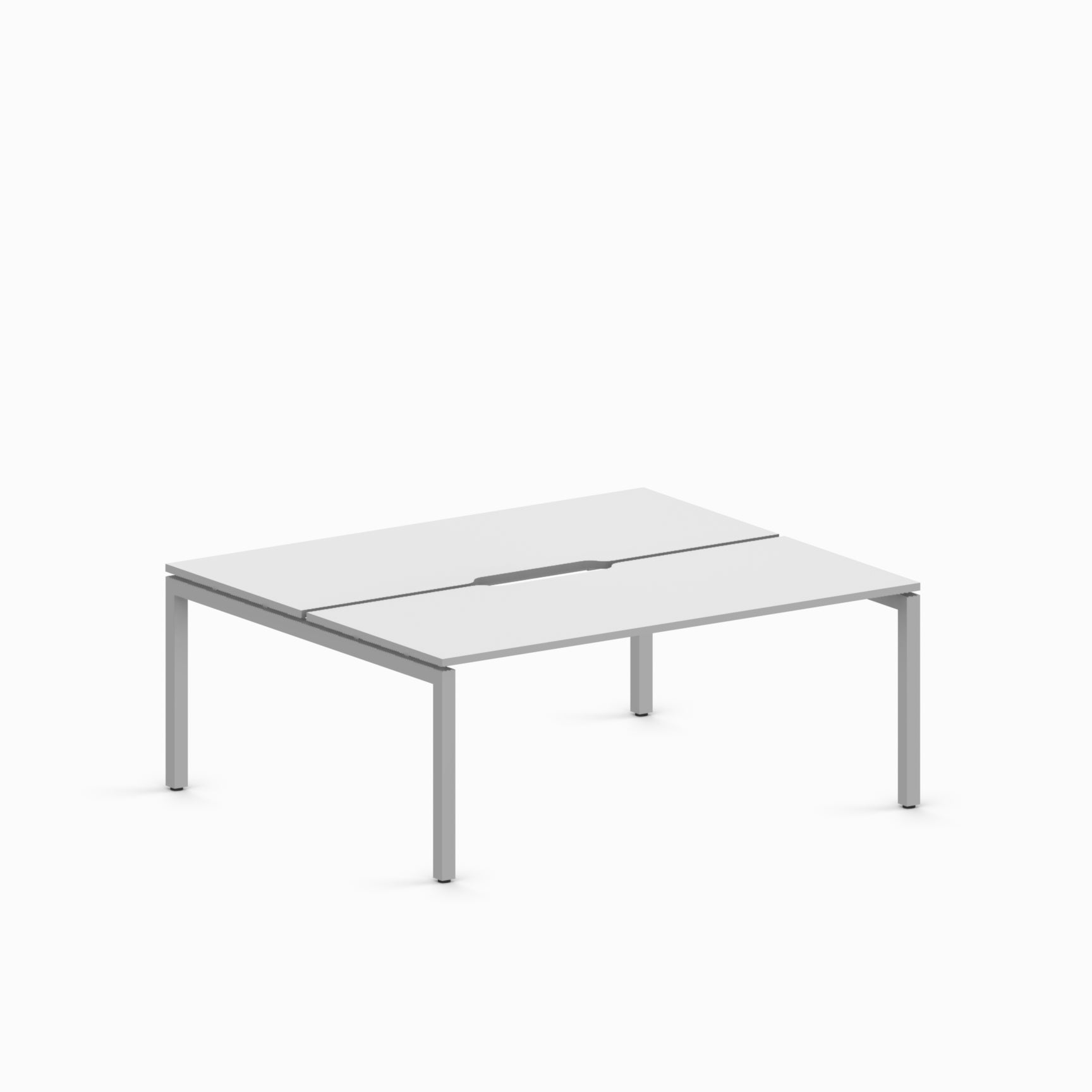 Back to Back Step Desk - 2 Seats-Workstations-Bowermans