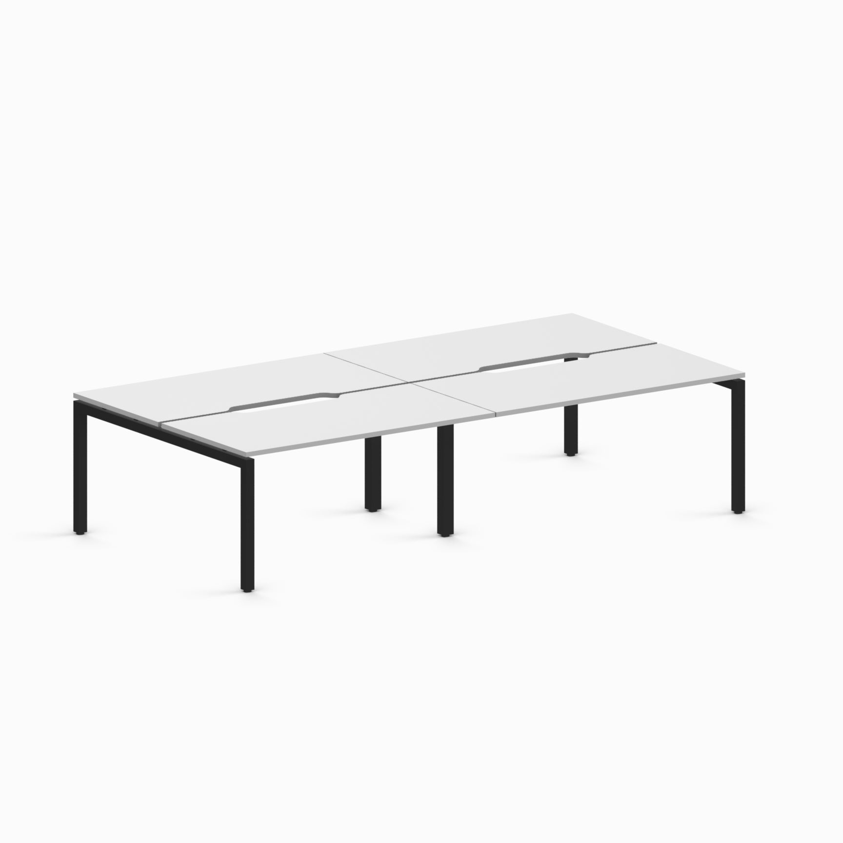 Back to Back Step Desk - 4 Seats-Workstations-Bowermans