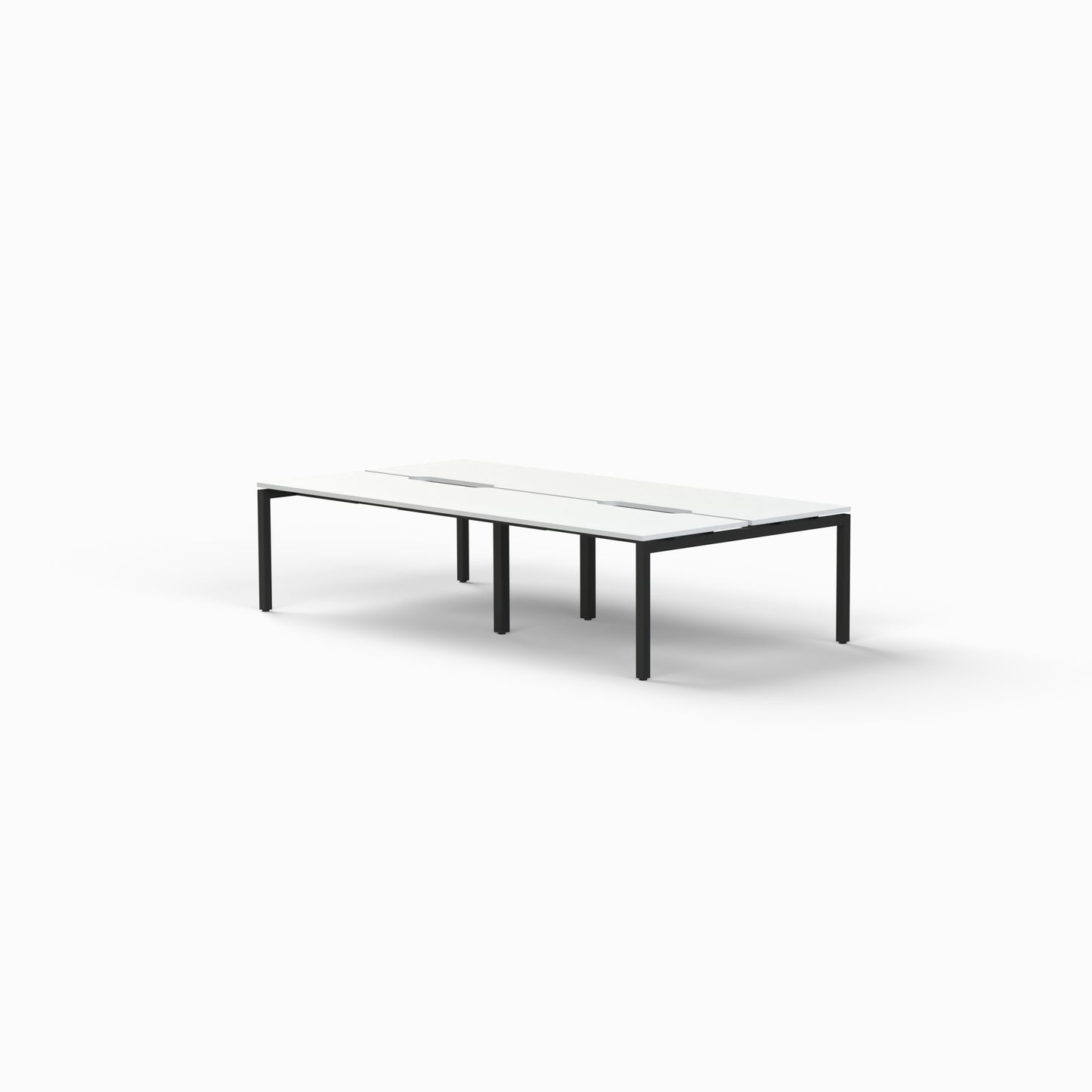 Back to Back Step Desk - 4 Seats-Workstations-Bowermans