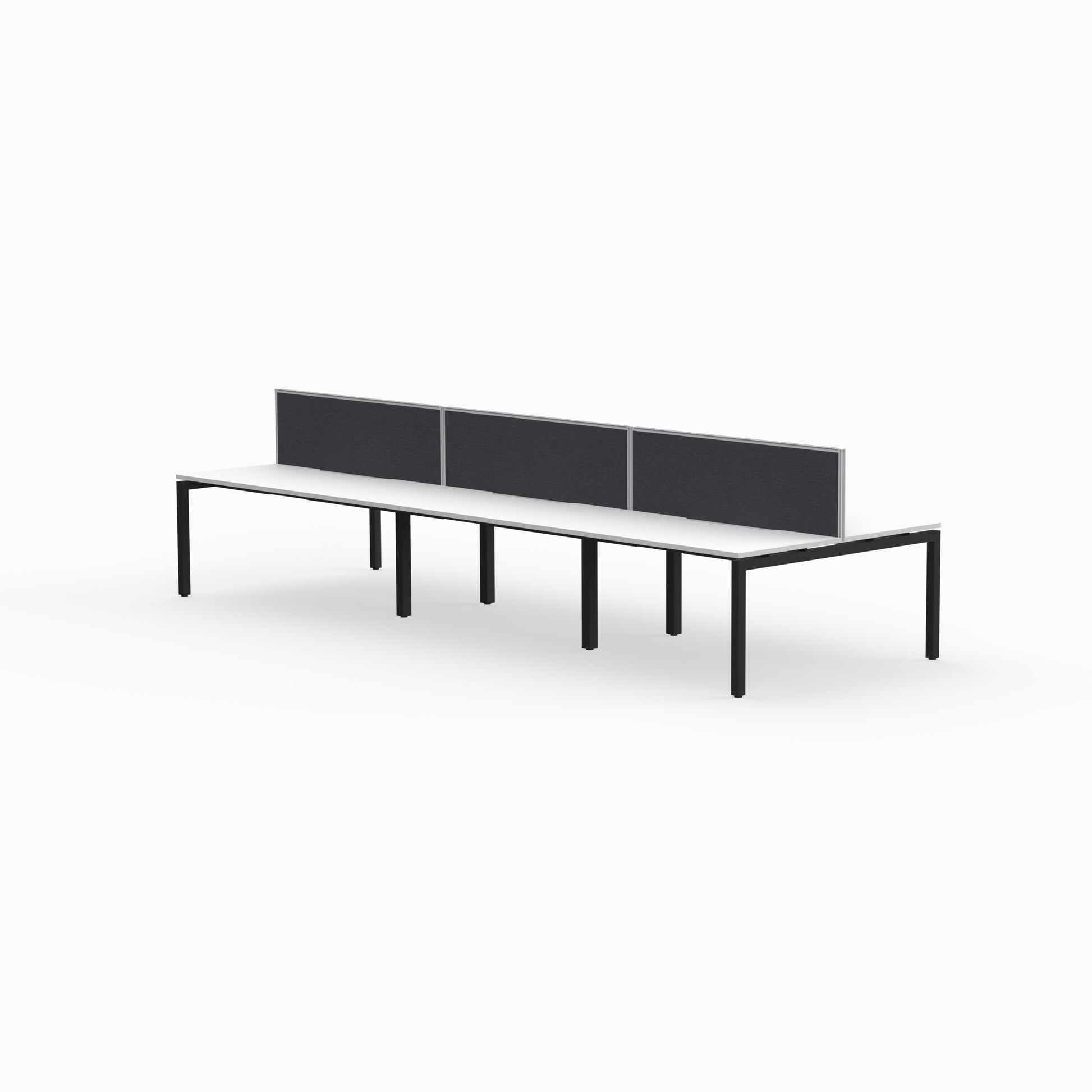 Back to Back Step Desk - 6 Seats-Workstations-Bowermans