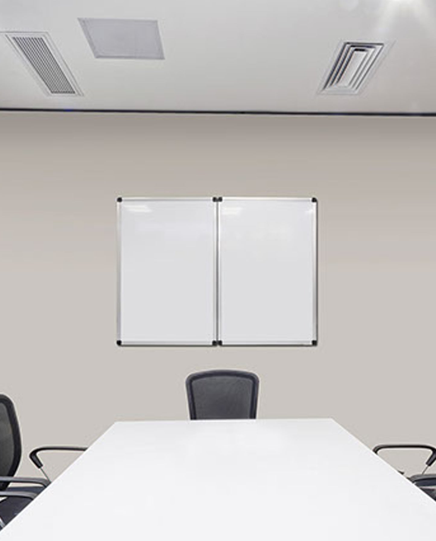 Magnetic Whiteboard Cabinet-Glassboards/Whiteboards-Bowermans