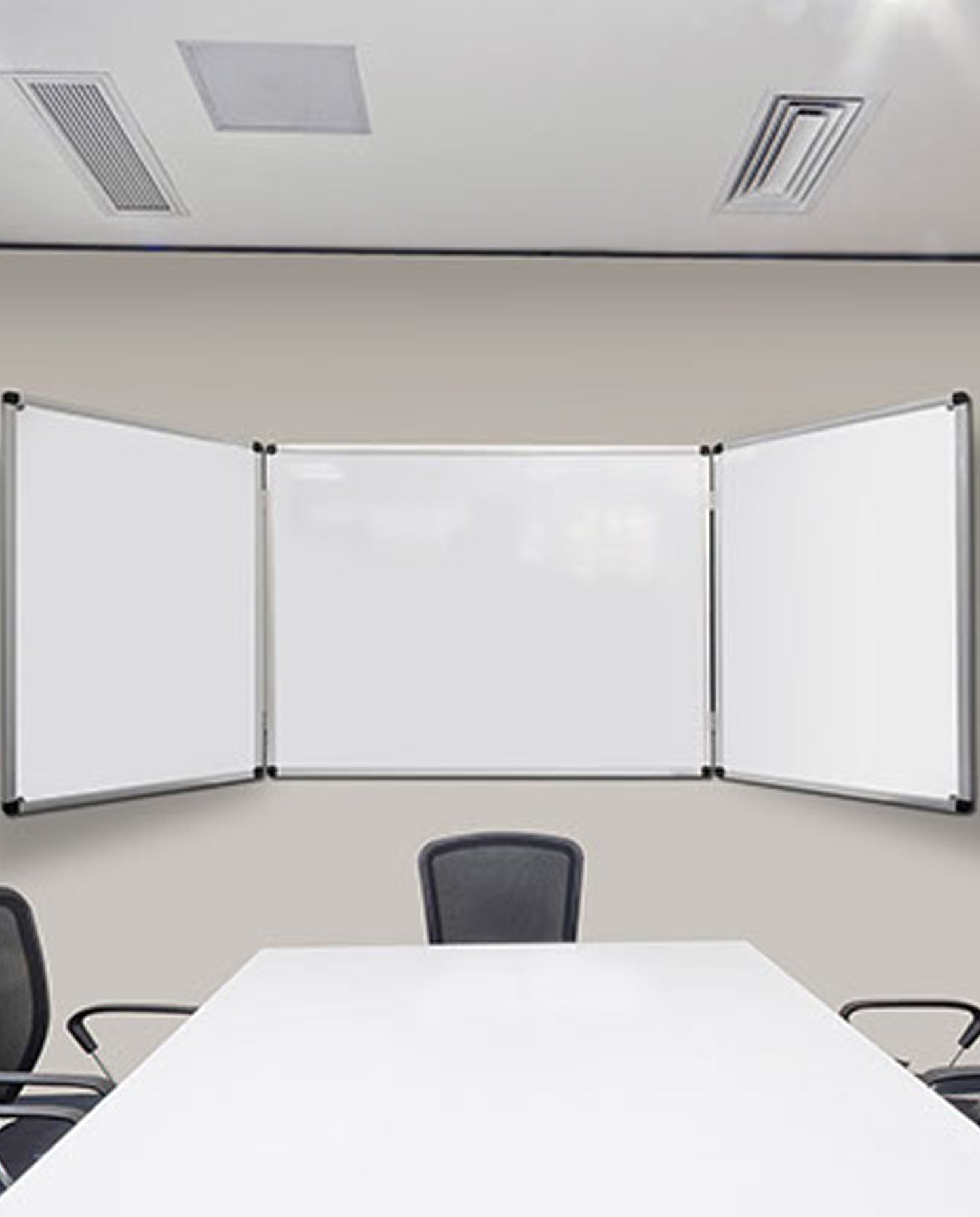 Magnetic Whiteboard Cabinet-Glassboards/Whiteboards-Bowermans