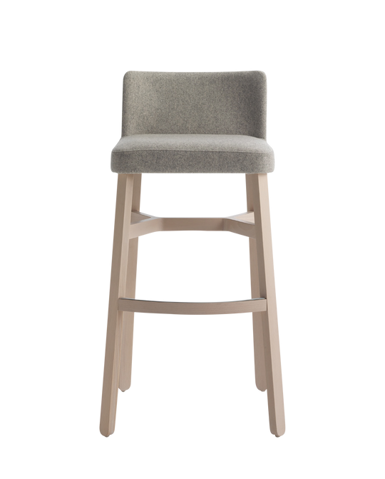Croissant Stool with Backrest