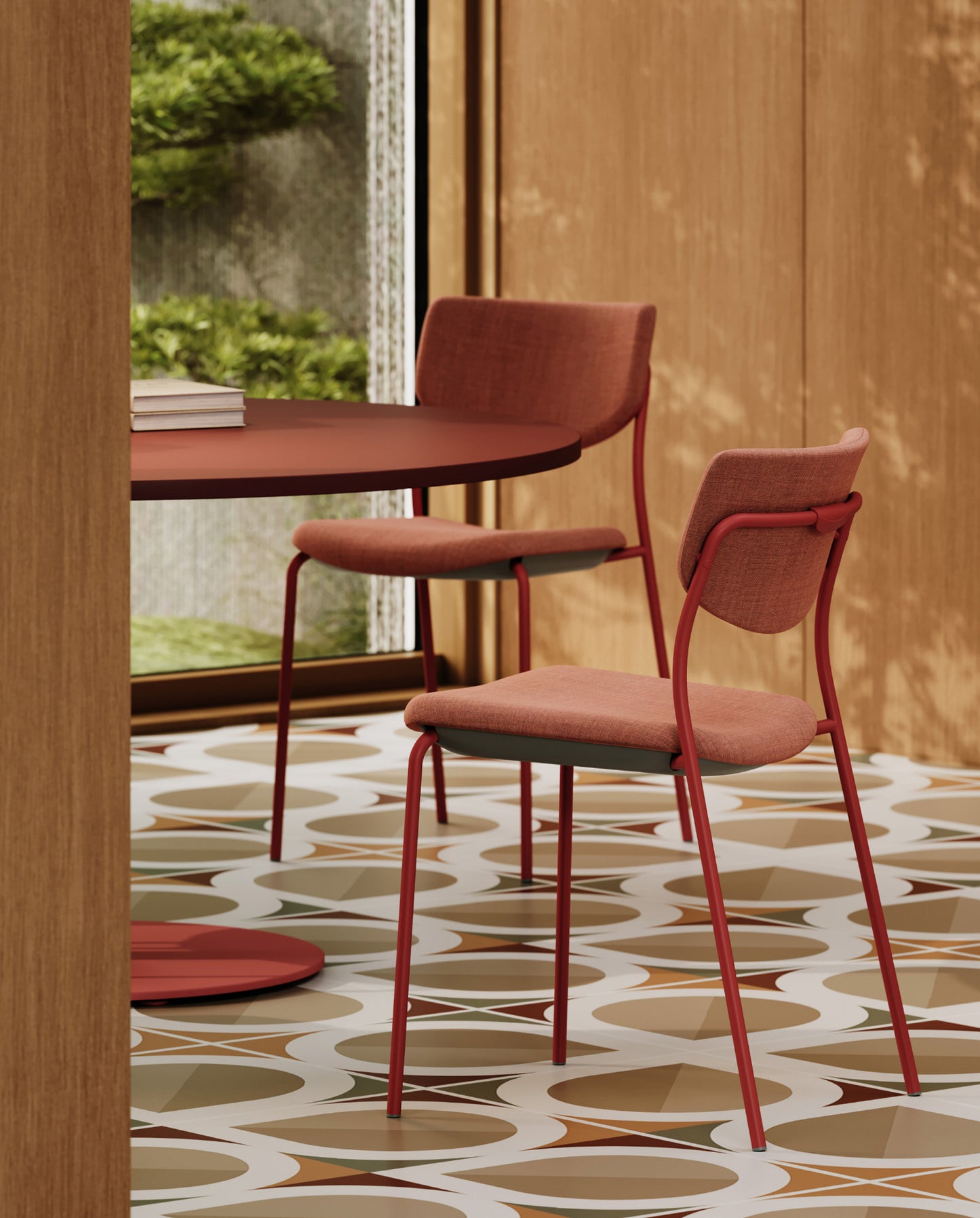 Smile Frame Chair with Armrests