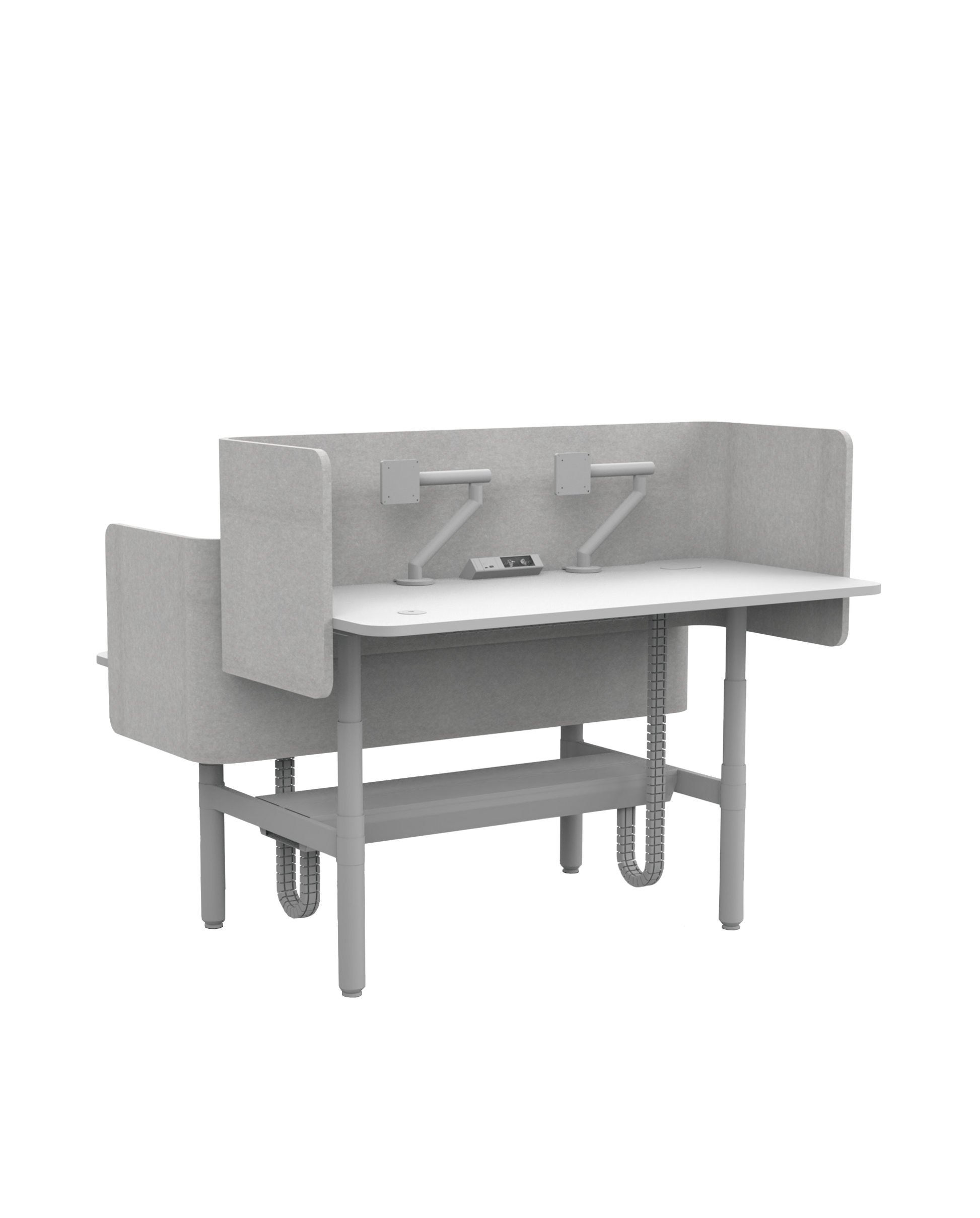 Novare Rondo Sit-Stand Back-to-Back Workstation-Workstations-Bowermans