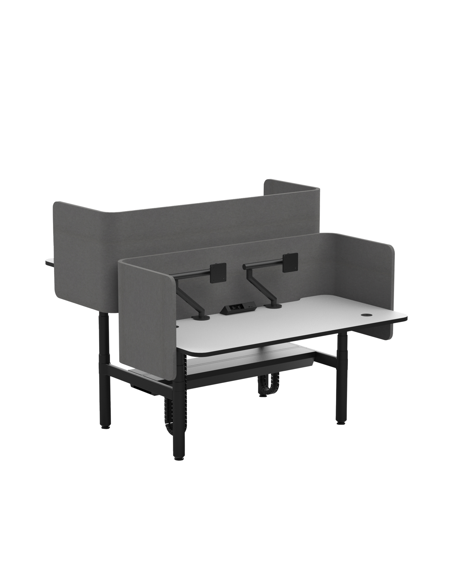 Novare Rondo Sit-Stand Back-to-Back Workstation-Workstations-Bowermans