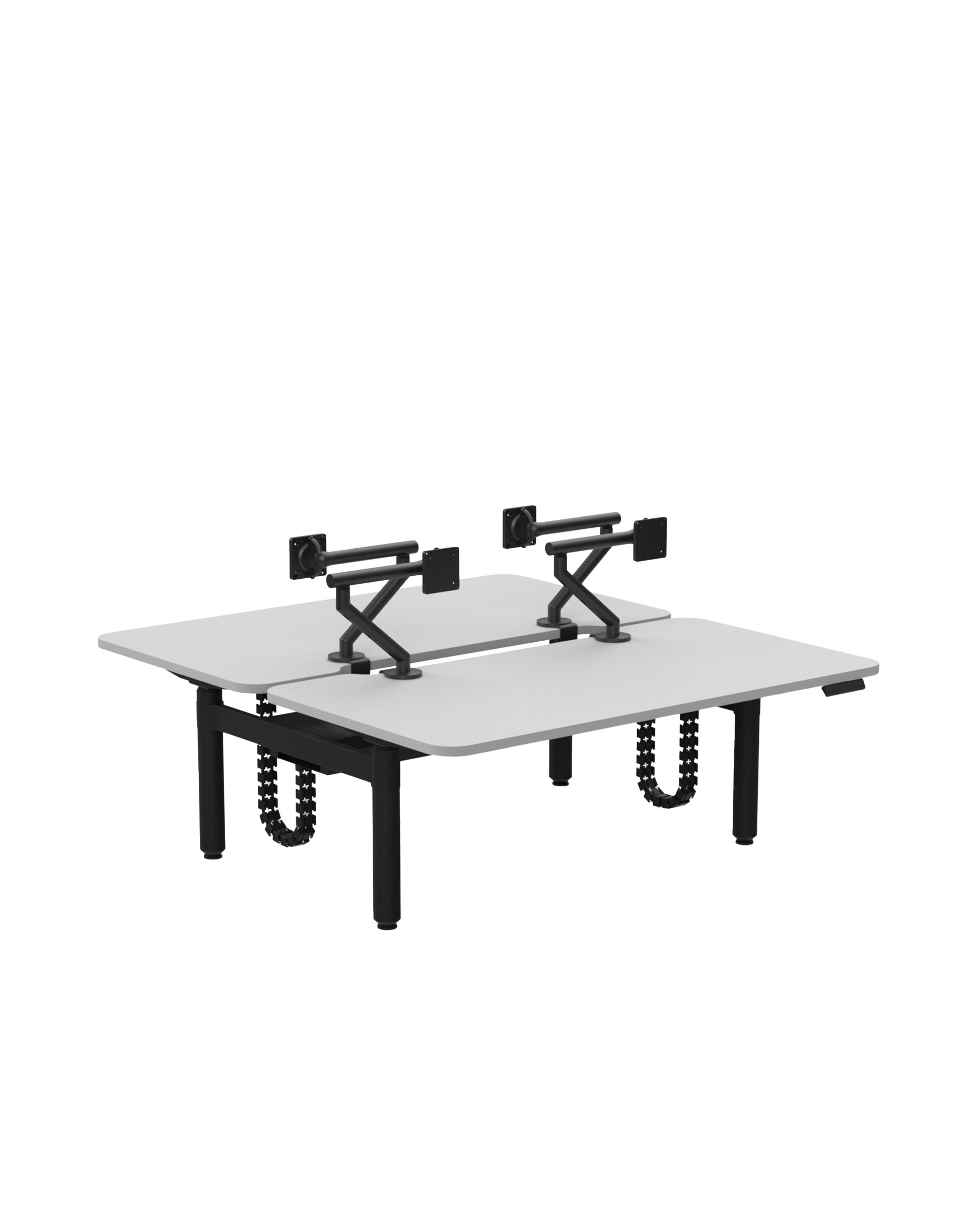 Novare Rondo Sit-Stand Back-to-Back Workstation-Workstations-Bowermans